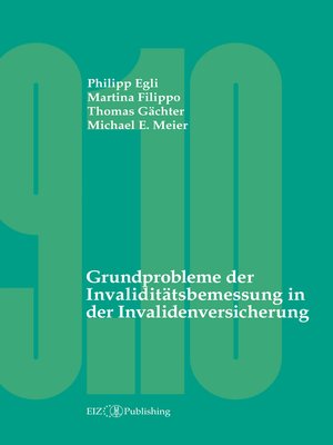 cover image of Grundprobleme der Invaliditätsbemessung in der Invalidenversicherung